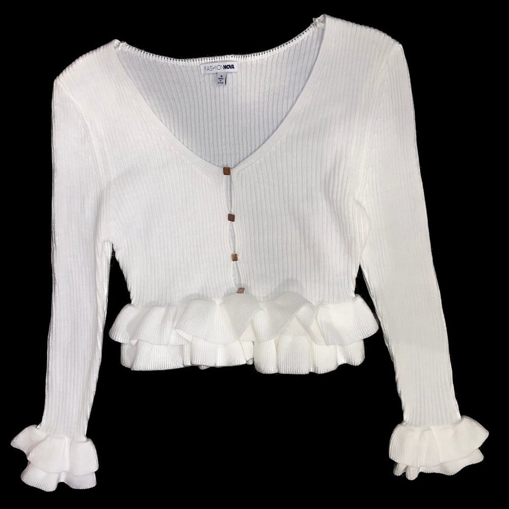 Ruffle Knit Top